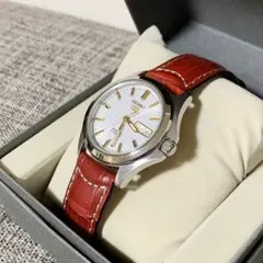 セイコー Seiko 5【SNKK89K1】Dバックル クロコ型押しレザーバンド