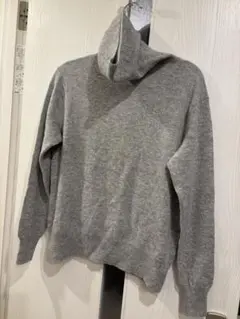 UNIQLO グレー タートルネック セーター L カシミヤ251-173617