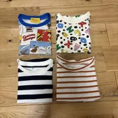 Tシャツ　４枚セット　ボーダー　aosta キャラクター