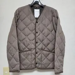 TAION CITY パイピングVネック ダウンカーディガン