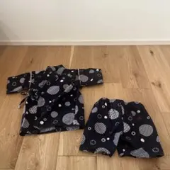 紺色 甚平　100 男の子　お祭り　浴衣　着物　夏　夕涼み