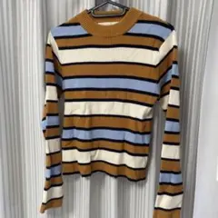 ストライプ ニットセーター
