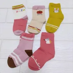 キッズ ソックス 靴下 キッズ ガールズ ボーイズ 男の子 女の子 5足セット