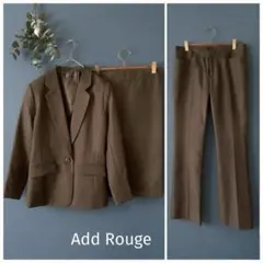 Add Rouge黒ストライプスーツ3点セット 細身パンツ