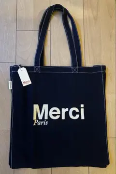 Merci Paris トートバッグ ネイビーのサムネイル