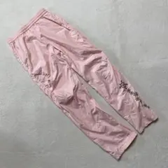 ランナーズルート トラックパンツ ピンク フラワープリント メッシュライナー M