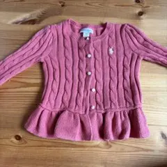 Ralph Lauren 18M ピンク カーディガン
