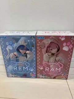 リゼロ Luminasta フィギュア もふもふパック レム　ラム 2点セット