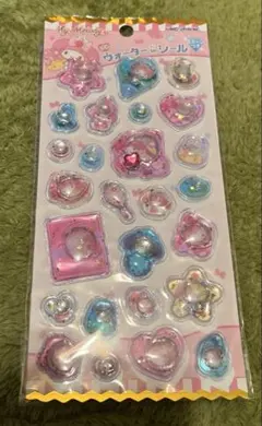 サンリオ キラキラウォーターインシール　ラインストーン　ラメ　マイメロ　ボンドロ
