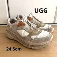 UGG ベージュ スニーカー ジッパー付き