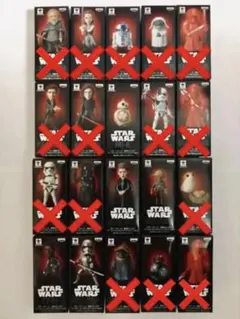 希少品❗️スターウォーズワールドコレクタブルフィギュア✨ルークレイアBB-8フィン