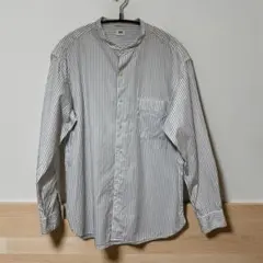 21AW UNIQLOユニクロ エクストラファインコットンスタンドカラーシャツM