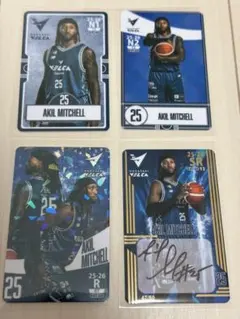 長崎ヴェルカ アキル ミッチェル 2025 オンサイトカード 4枚セット！