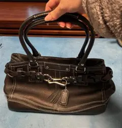 定価7万円 COACH コーチ チェルシー レザー サッチェル Y2K ブラック
