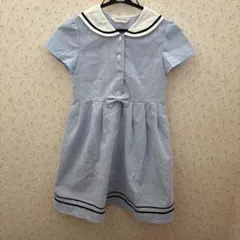 CHOPIN 水色 セーラー襟 ワンピース 140