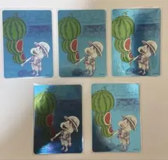 ワンピースカードゲーム 尾田栄一郎 イラストカード 5枚セット