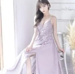 ジュエルズ　jewels ロングドレス　ラメ　刺繍　キャミソール　パーティドレス