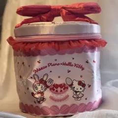 キティちゃん×メゾピアノ バニティポーチ(赤)
