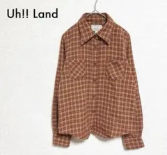 Uh!! Land チェック柄 長袖シャツ Mサイズ