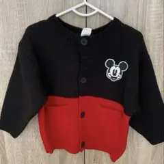 【新品未使用】ミッキー　ニット　カーディガン　95㎝