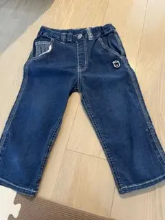 DOUBLE.B 7分丈ズボン 130サイズ ダークブルー