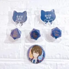 あんスタ スタライ ナンジャ リングライト ネームバッジ 缶バッジ 朔間凛月