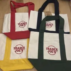 ラスト完売品4色セット　TRADER JOE'S ミニトート赤青黄緑