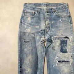 usa製 ビンテージ リーバイス501 グランジデニム ダメージジーンズ w34