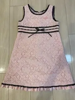 美品　メゾピアノ 花柄レースワンピース 110