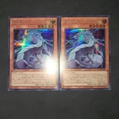 遊戯王 機光竜－サイバー・ドラゴン　シークレットレア シク 2枚