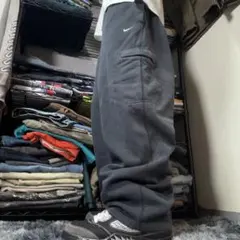 NIKE Y2Kバギー スウェットパンツ ブラック ストリート スケーター