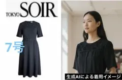 SOIR BENIR ソワールべニール 半袖ワンピース ブラック フォーマル 7