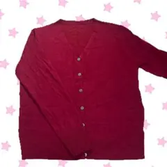 制服 カーディガン レッド
