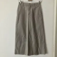 ジャーナルスタンダード　ベージュ コットンロングスカート スリット入り