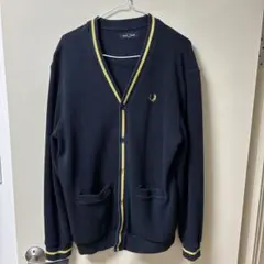 FRED PERRY カーディガン ブラック イエロー Sサイズのサムネイル