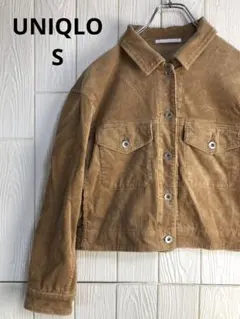 UNIQLO コーデュロイ クロップドジャケット ベージュ　Sサイズ