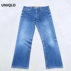 E1-3681　ストレートデニム　　スキニーフィット　コットン　29【ユニクロ】