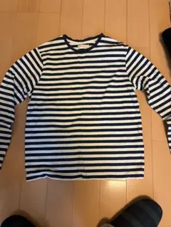 BACK NUMBER ストライプ長袖カットソー Sサイズ