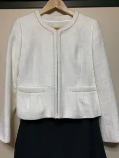 ツイードジャケット　サイズ11Ｌ　入学式　セレモニー　晴れの日ゆったり