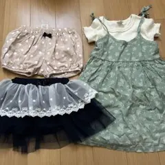 80cm 女の子 ショートパンツ スカート 半袖ワンピース まとめ売り