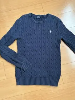 Polo Ralph Lauren ネイビー ケーブルニット M