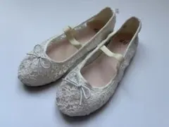 H&M レースシューズ　ホワイト　18cm