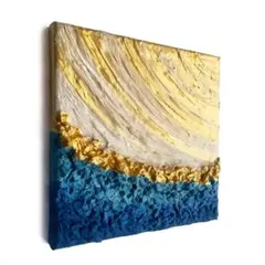 テクスチャーアート モダン 抽象画 アートパネル 絵画 壁掛け ゴールド