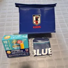 KIRIN 晴れ風 サッカー日本代表 応援タオルマフラー 保冷バッグ