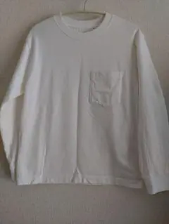 UNIQLO U ユニクロユー クルーネック 長袖Tシャツ ホワイト150