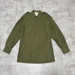 ドイツ連邦軍 ミリタリー 長袖シャツ 37/38 1991年製 オリーブのサムネイル