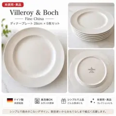 【未使用】Villeroy&Boch ディナープレート 26cm 5枚