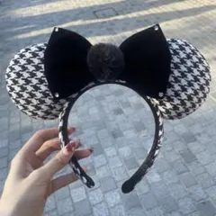 ディズニー カチューシャ 千鳥柄