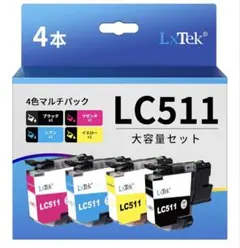 LxTek LC511 互換インク 4色マルチパックのサムネイル
