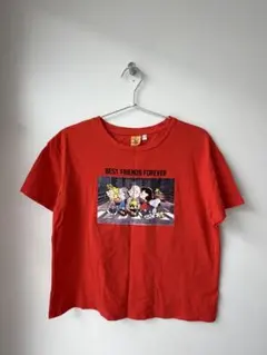 PEANUTS スヌーピー Tシャツ レッド S